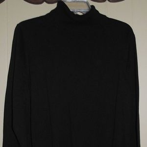 Lands End Black Turtleneck  18 (XL)
